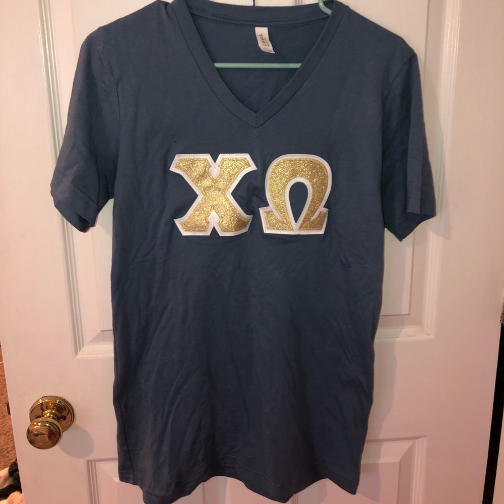Chi Omega Brand New Letter Shirt